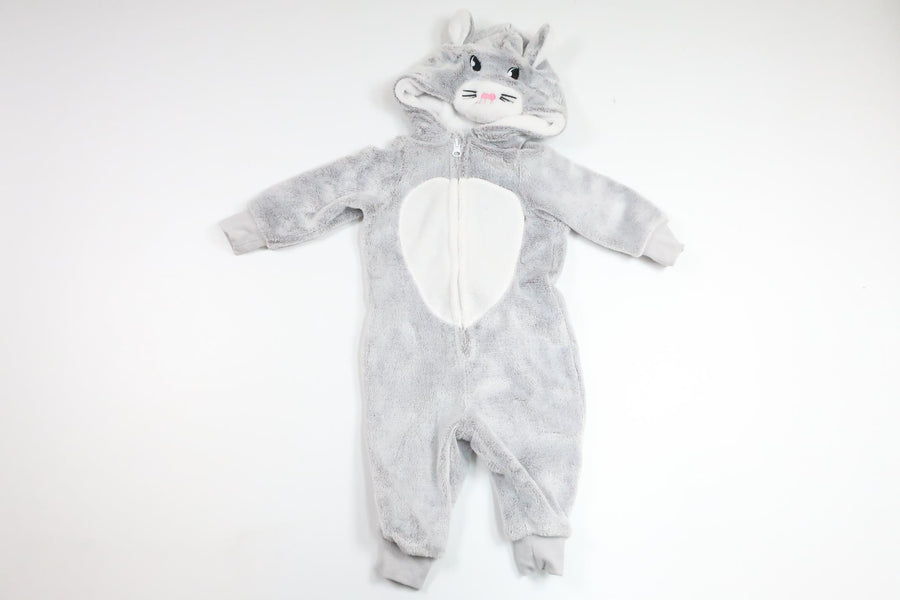 Fleece overall rabbit from VRS - Size 74 - Grey