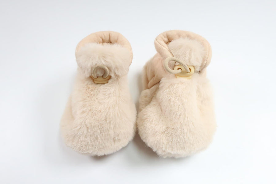 Fleece booties from Unknown - Size 62/68 - Beige
