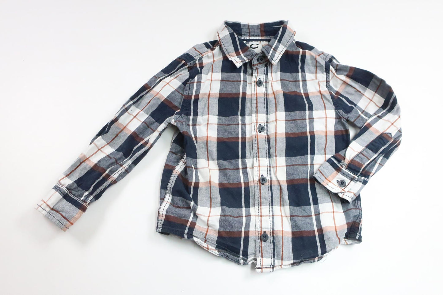 Checked shirt from Cubus - Size 92 - Navy blue