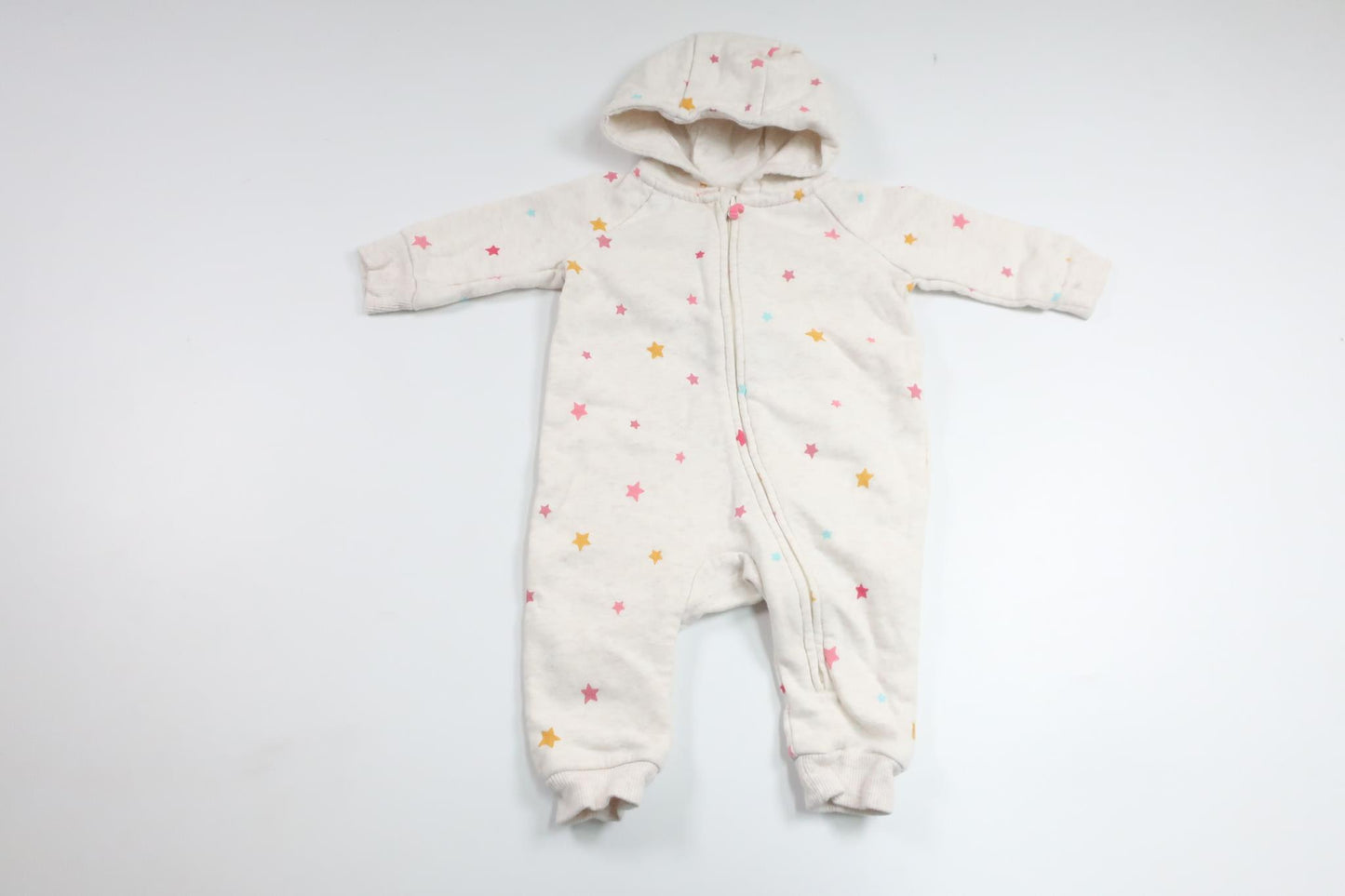 Jumpsuit with stars from H&amp;M - Size 62 - Off-white