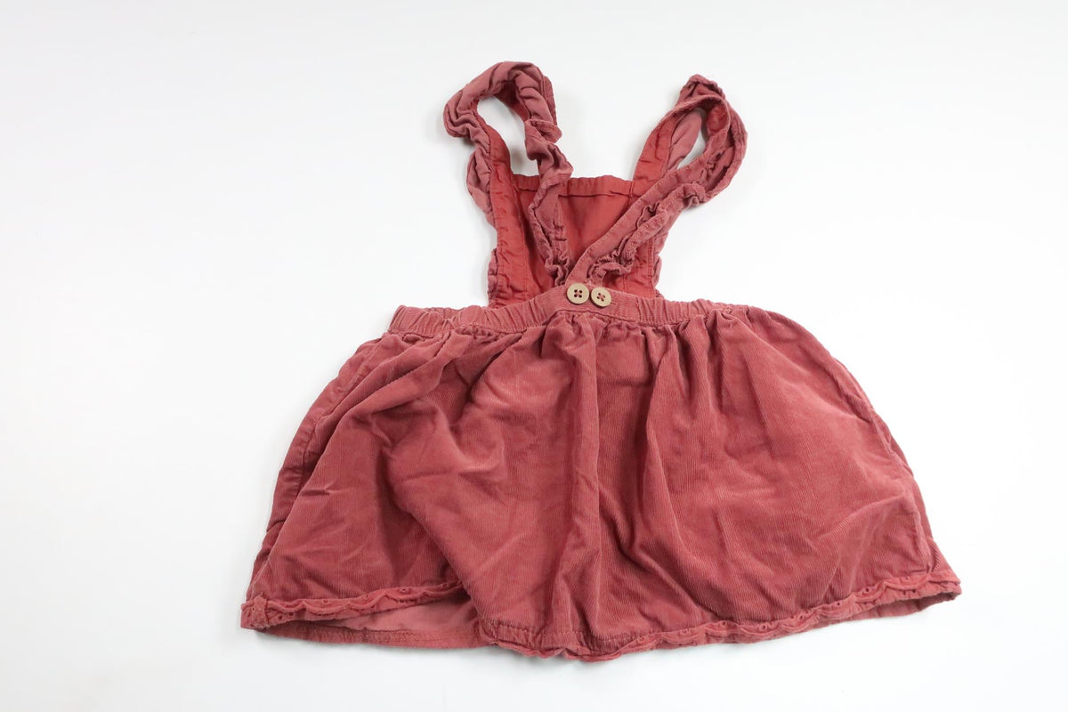 Suspender dress from Newbie - Size 80 - Pink