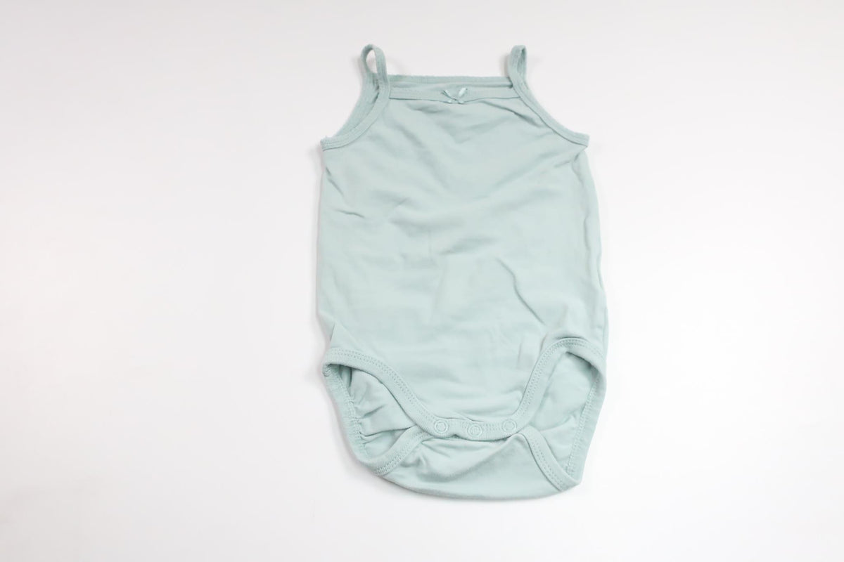 Linen bodysuit from H&M - Size 68/74 - Blue