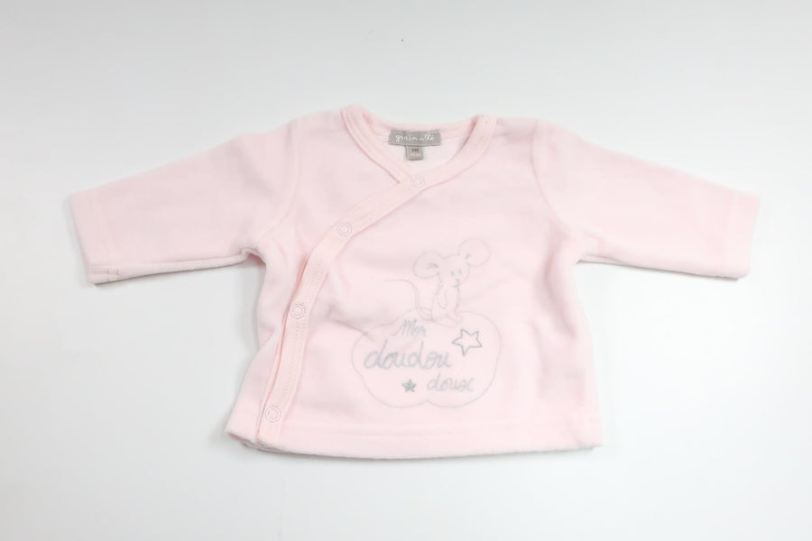 Fleece sweater from Grain de Blé - Size 50 - Pink