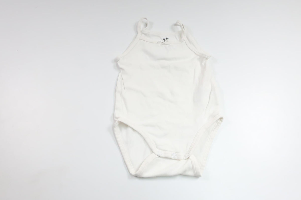 Linen bodysuit from H&M - Size 68/74 - White