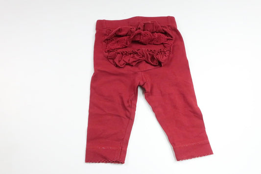 Newbie ruffled trousers - Size 62 - Burgundy