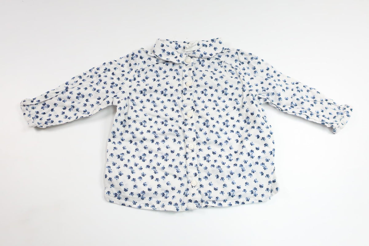 Floral blouse from H&amp;M - Size 68 - White