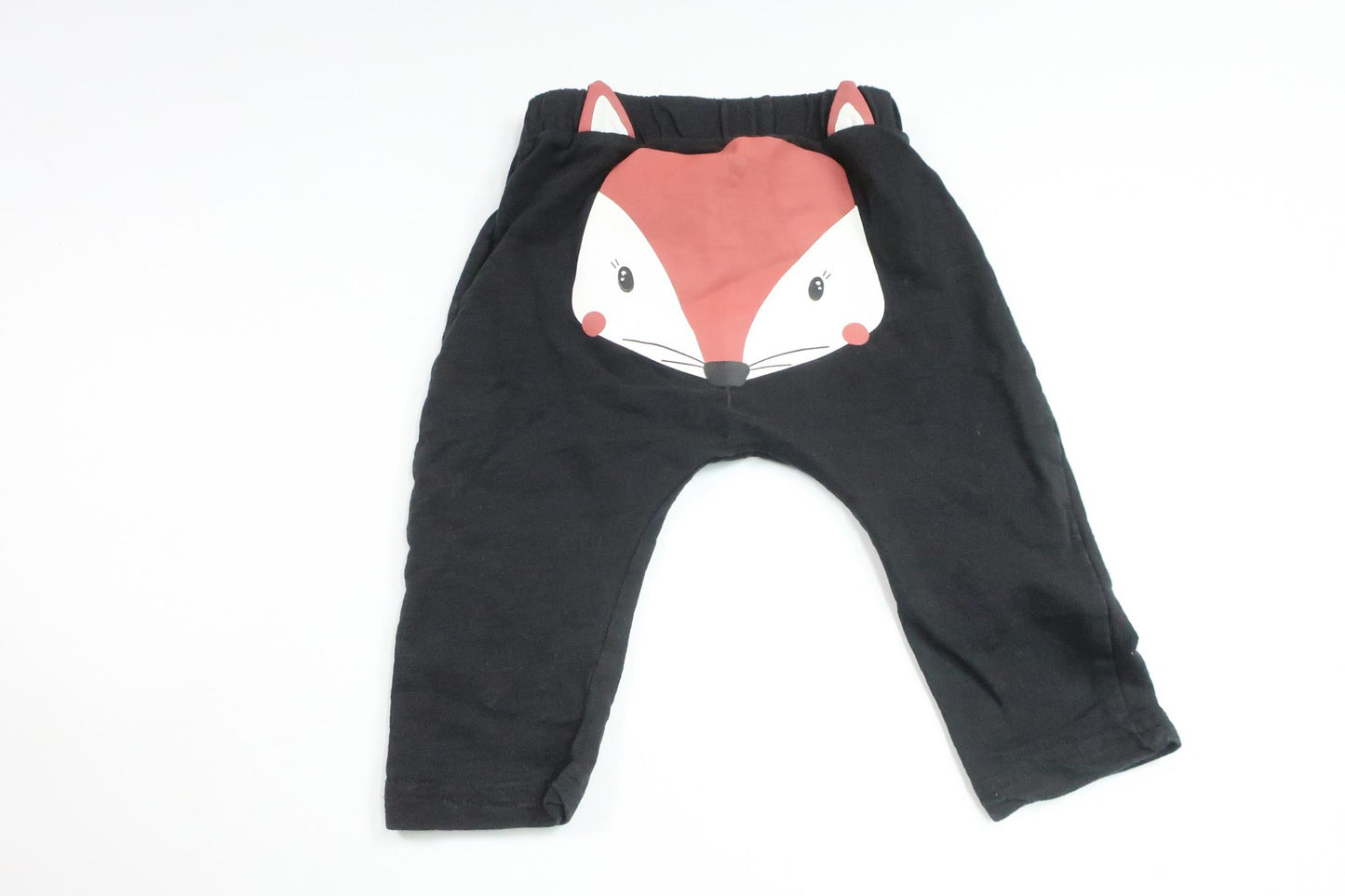 Pants with fox from ICA I Love Eco - Size 68/74 - Black