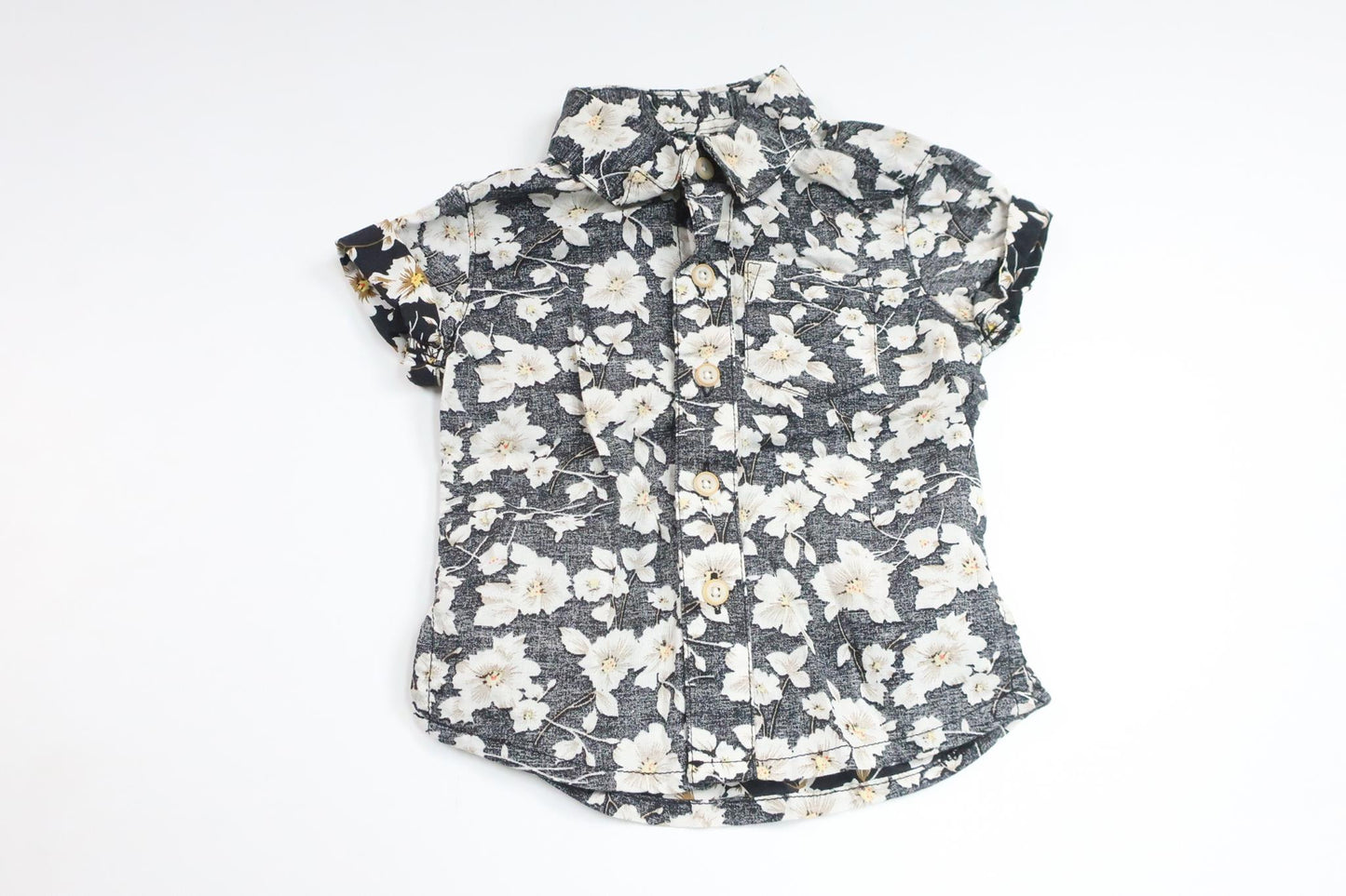 Floral shirt from Baby Skill - Size 68 - Black