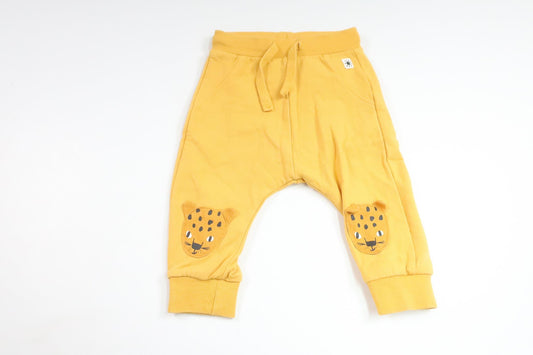 Pants with leopards from Lindex - Size 68 - Yellow