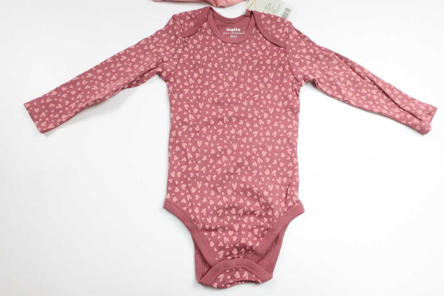 Set of 2 bodysuits from Lupilu - Size 86/92 - Pink
