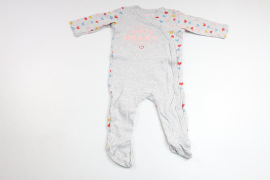 Pajamas with hearts from Lupilu - Size 62 - Grey