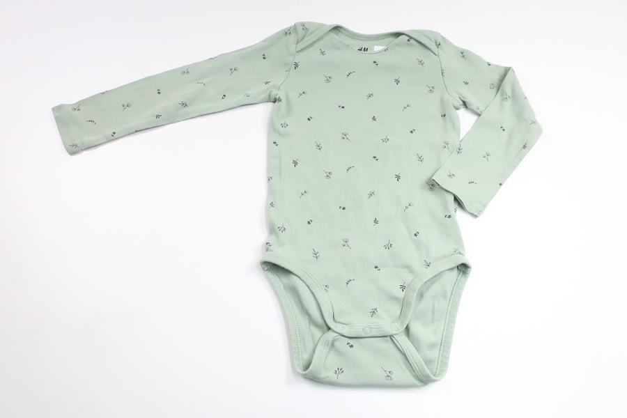 Floral bodysuit from H&M - Size 92 - Green