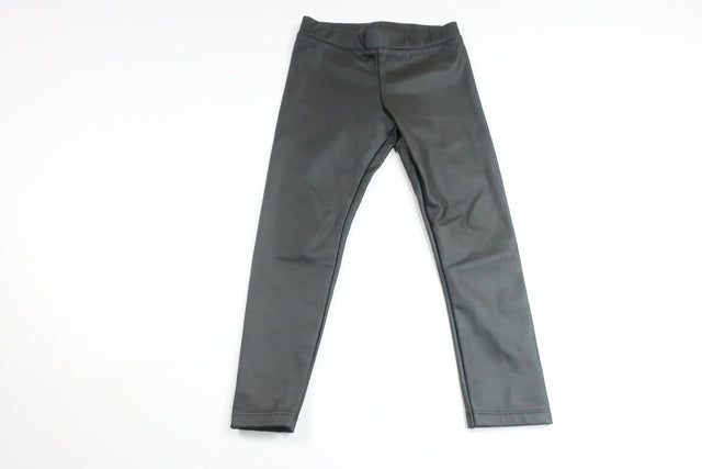 Faux leather leggings from H&amp;M - Size 98 - Black