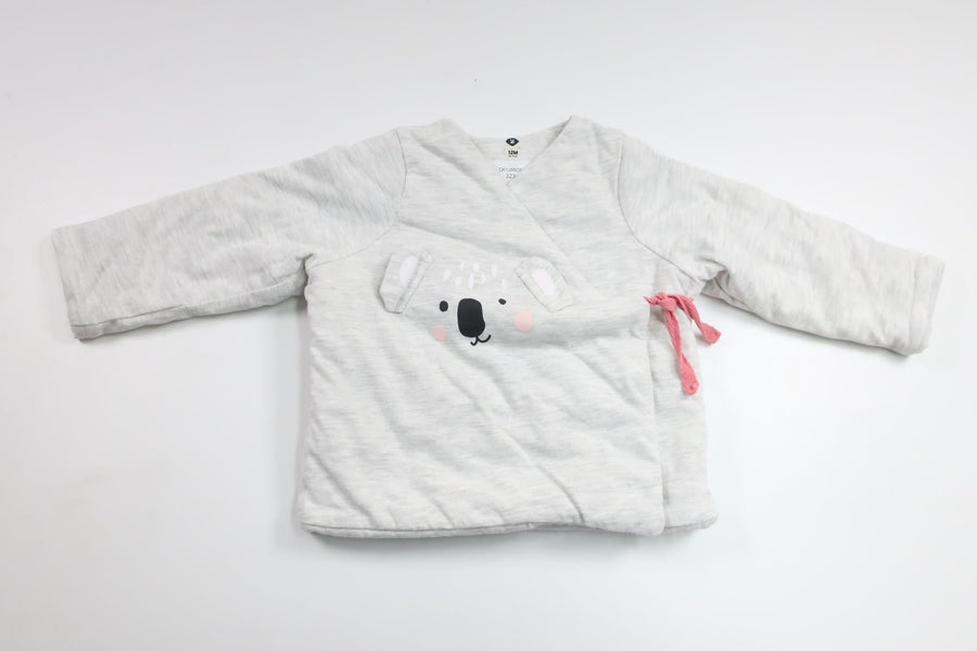 Lined cardigan from Grain de blé - Size 74 - Grey