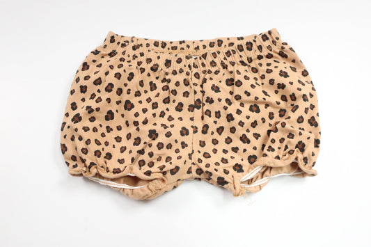 Leopard-print shorts with bow from H&amp;M - Size 74 - Beige