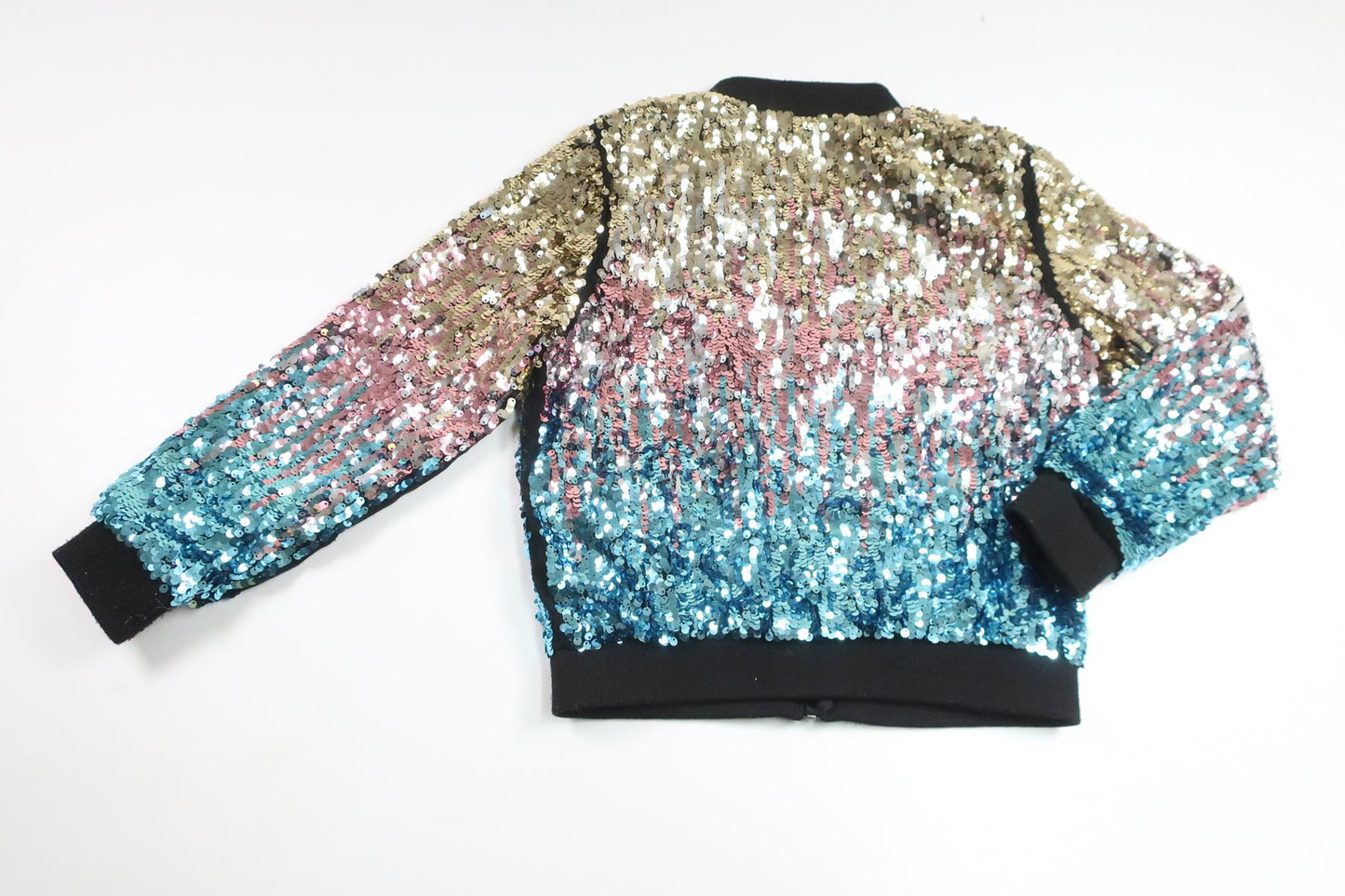 Jacket with reversible sequins from H&M - Size 128 - Black