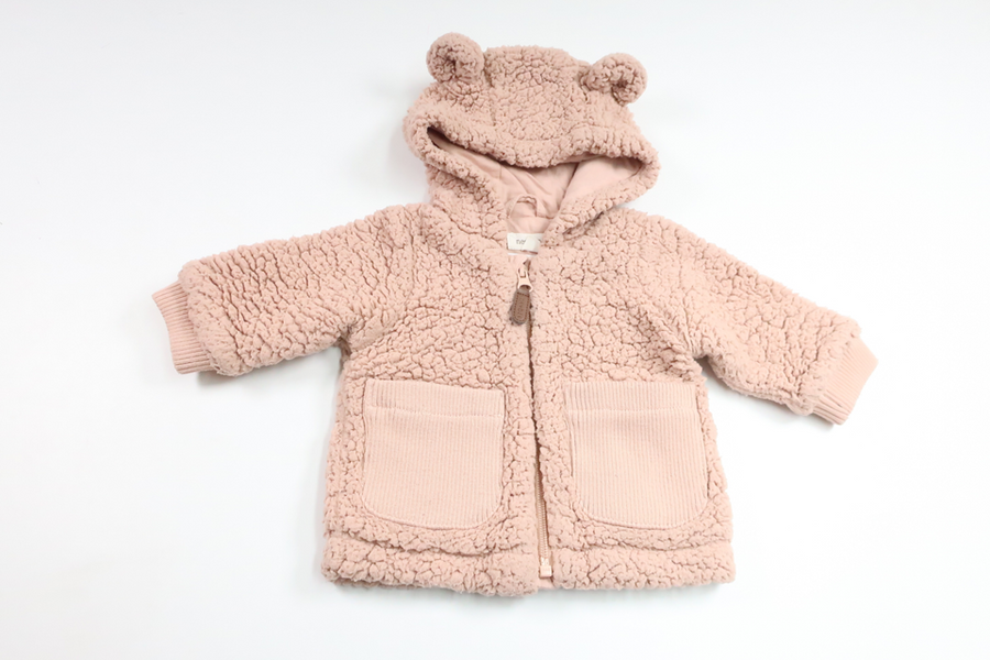 Teddy jacket from Newbie - Size 56 - Pink