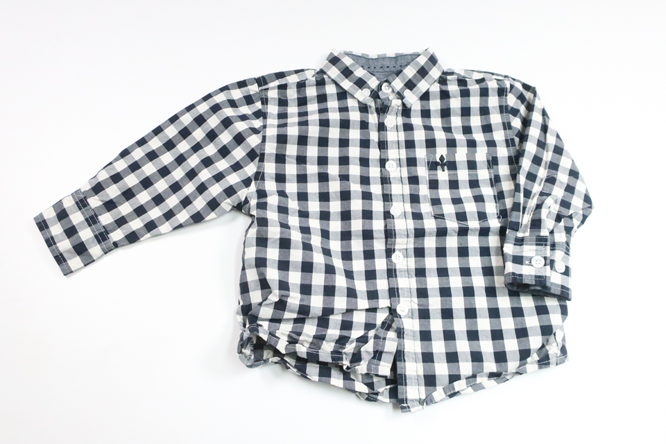 Checked shirt from Lager 157 - Size 90 - Navy blue