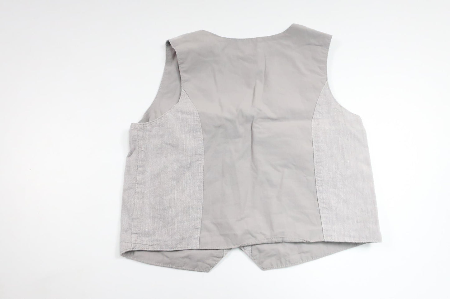Suit vest in 55% linen from H&amp;M - Size 92 - Grey
