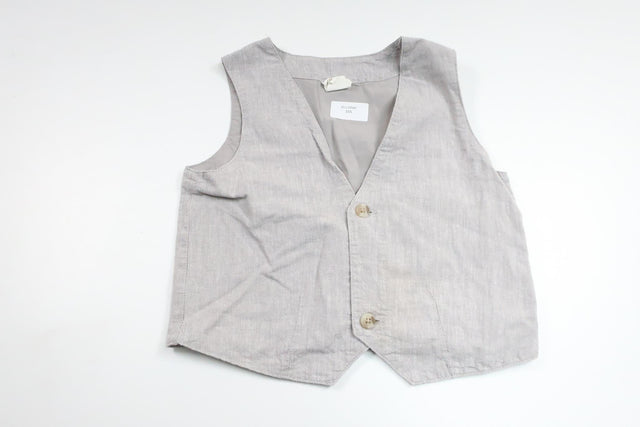 Suit vest in 55% linen from H&amp;M - Size 92 - Grey