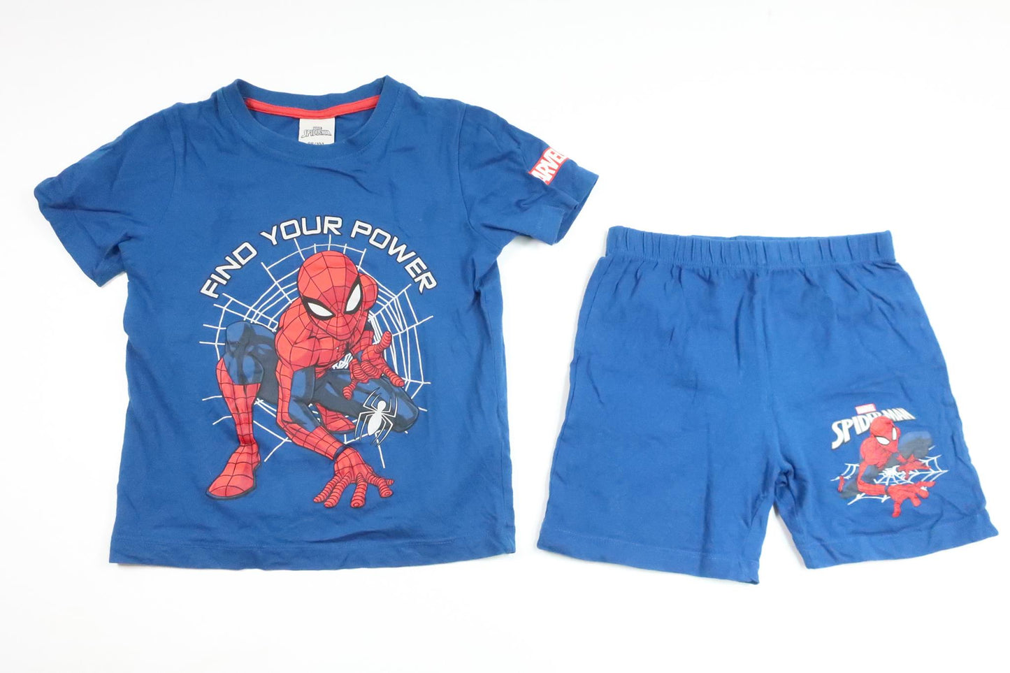 Set of shorts and shirt from Marvel - Size 98/104 - Blue