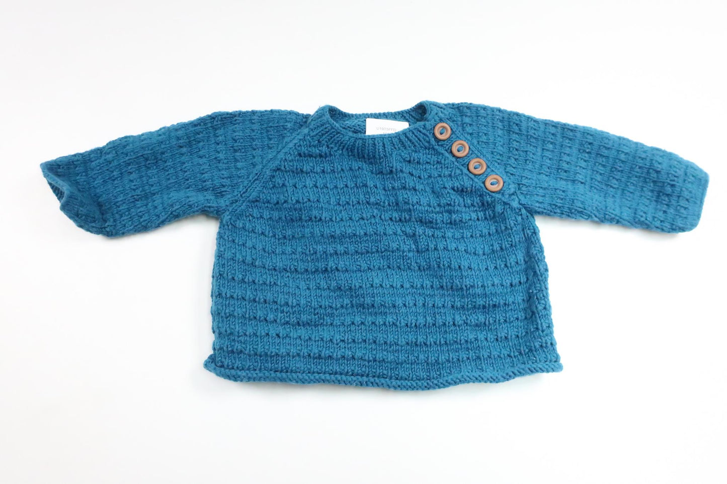 Knitted sweater from Hemstickat - Size 68/74 - Blue