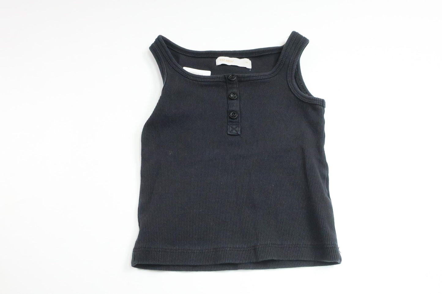 Ribbed tank top from Lager 157 - Size 90 - Black