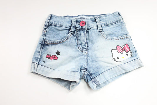 Denim shorts with Hello Kitty from Junny - Size 104 - Denim