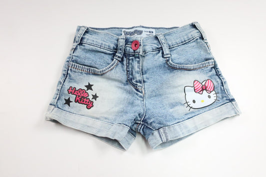 Denim shorts with Hello Kitty from Junny - Size 104 - Denim