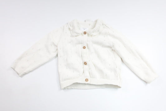 Knitted cardigan from Lindex - Size 86 - White