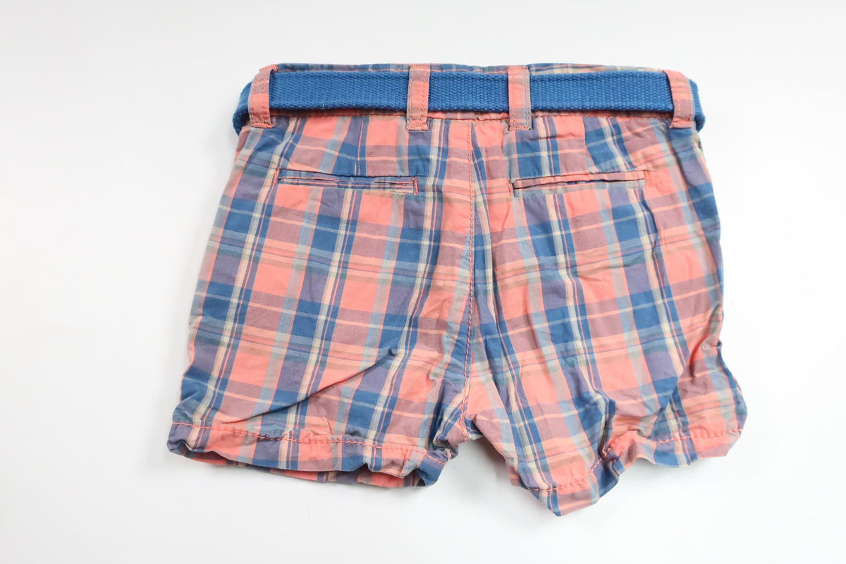 Checked shorts with belt from Zara - Size 68 - Pink