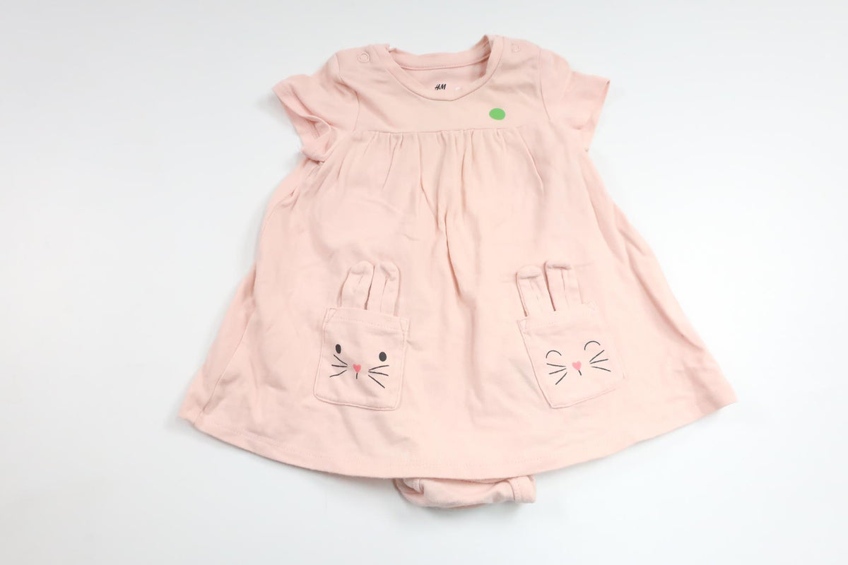 Dress with built-in body from H&M - Size 62 - Pink