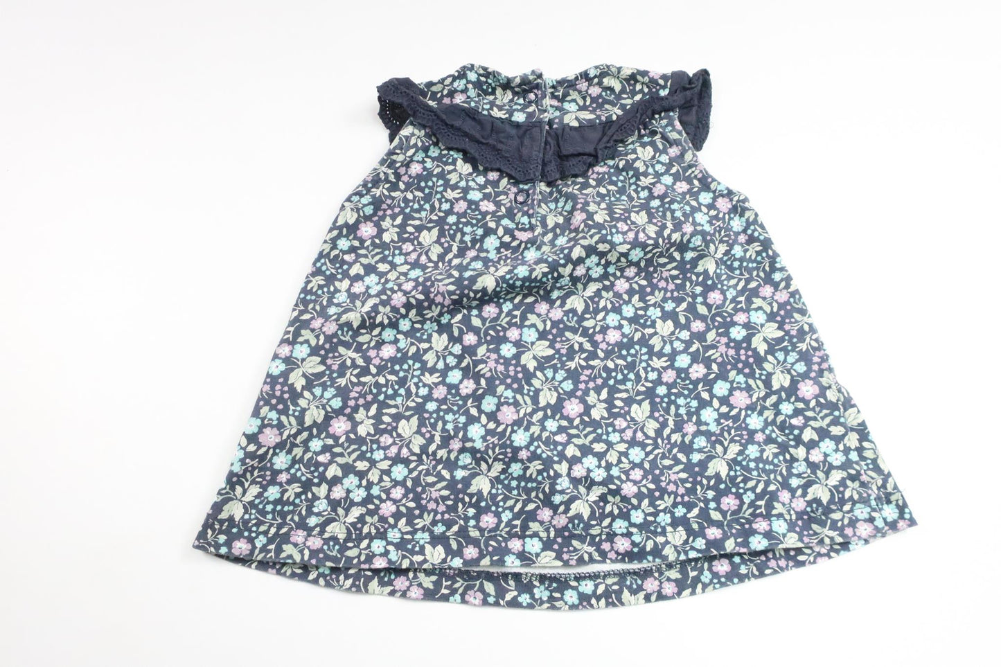 Floral dress from Newbie - Size 62 - Navy blue