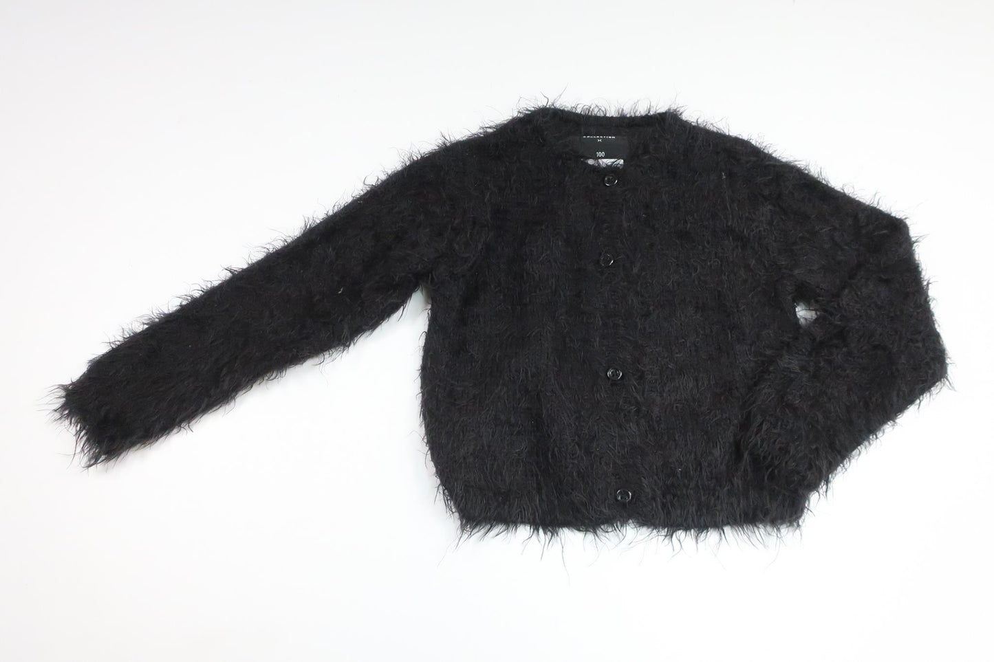 Shaggy cardigan from Lager 157 - Size 100 - Black