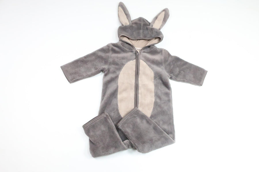 Fleece overall rabbit from Softer Days - Size 62/68 - Grey