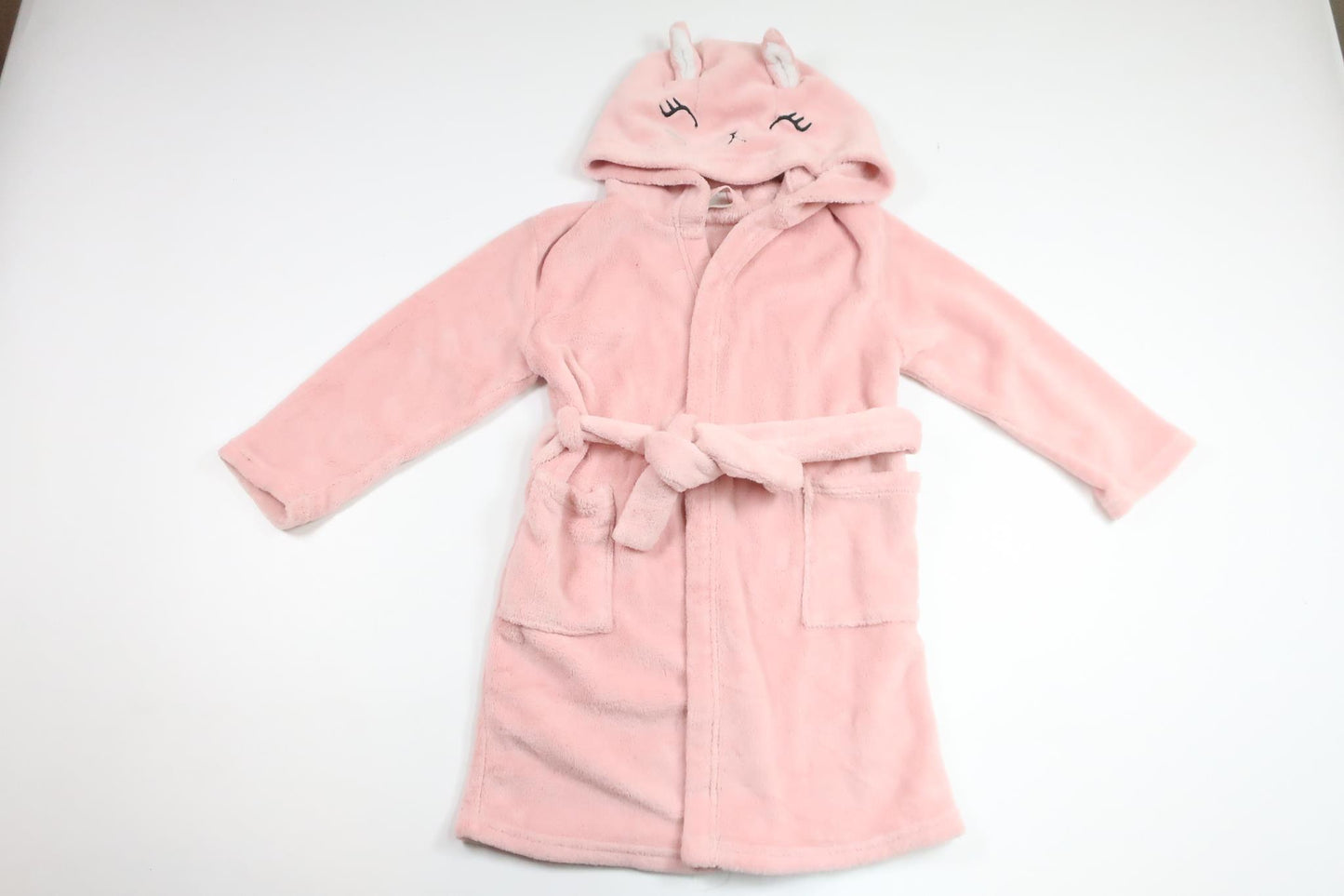 Bathrobe/Dressing gown in fleece from H&M - Size 110/116 - Pink