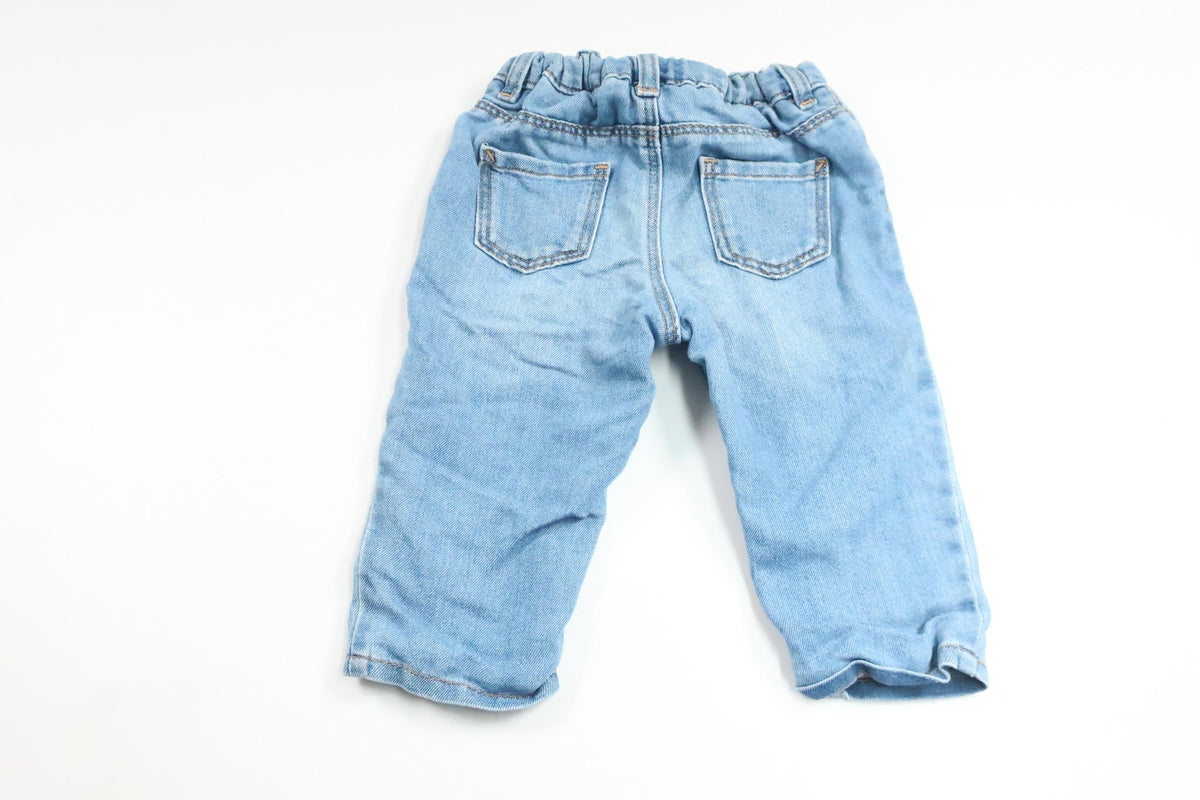 Lined trousers from H&amp;M - Size 74 - Denim