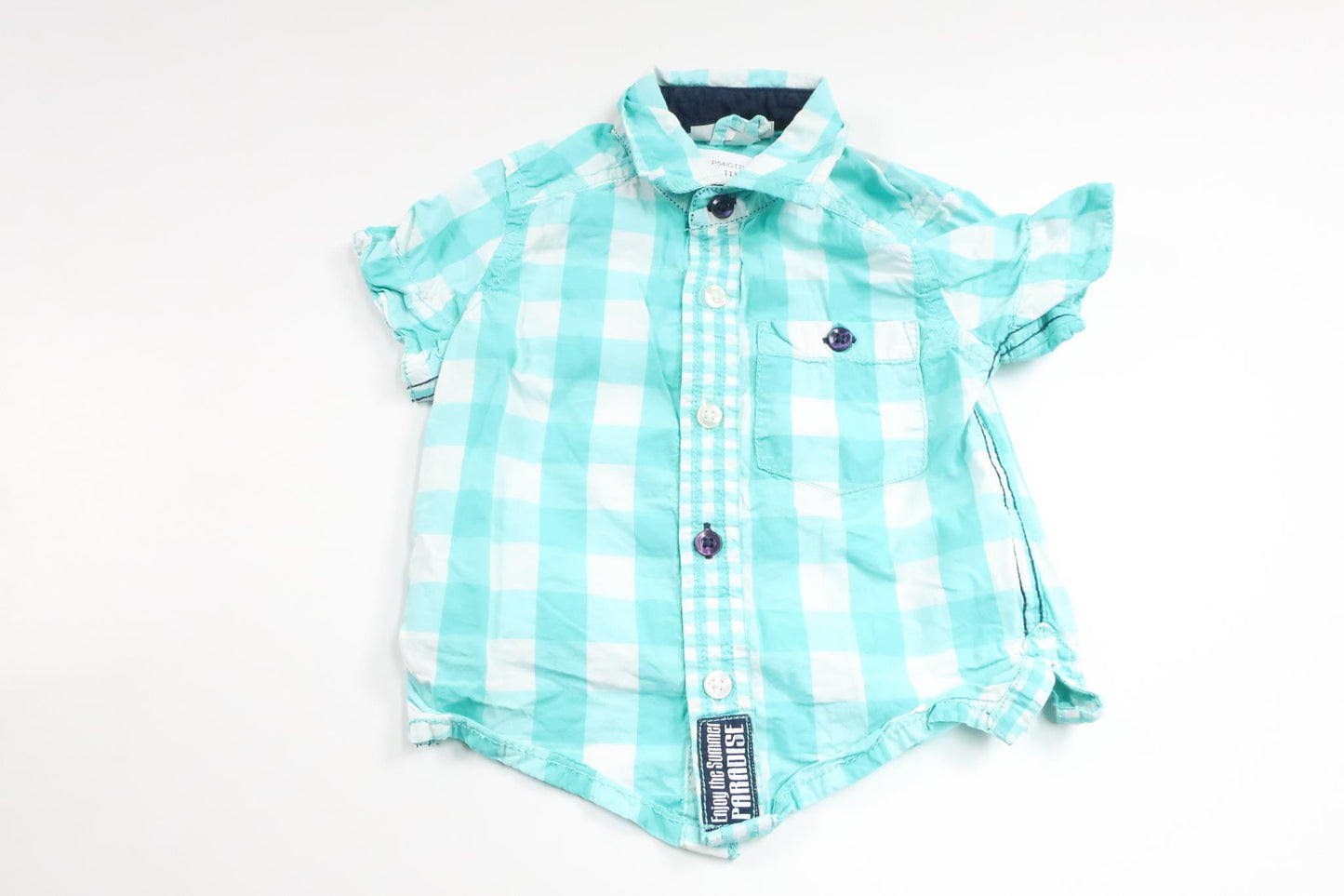 Checked shirt from Kappahl - Size 68 - Blue
