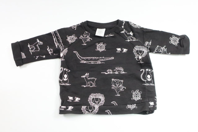 Sweater with animals from Lindex - Size 56 - Black