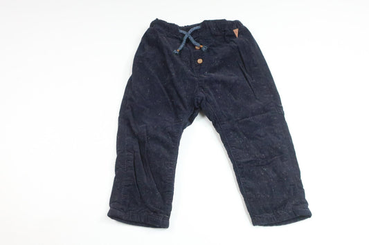 Lined trousers from H&M - Size 80 - Navy blue
