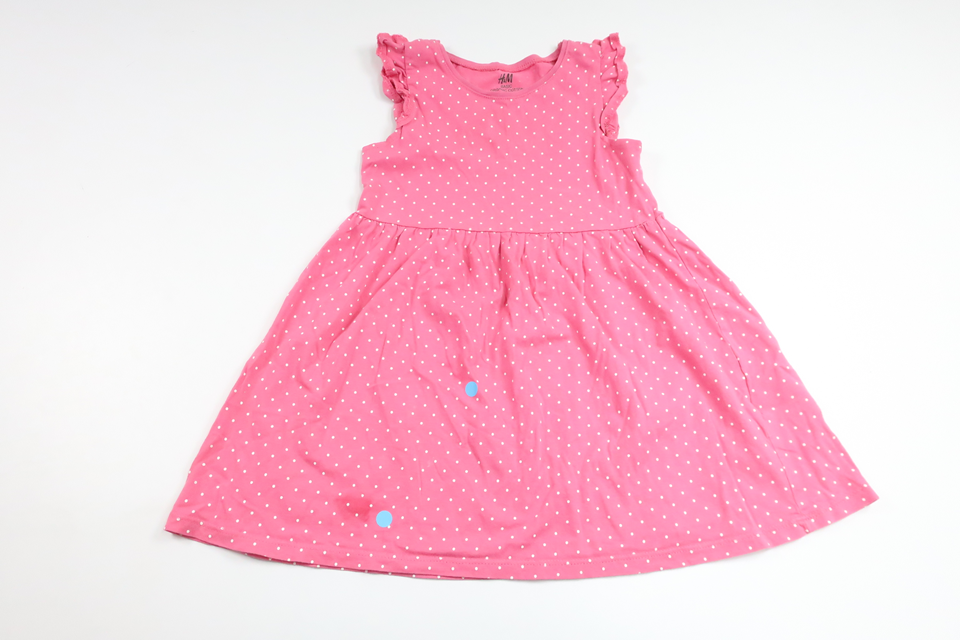 Polka dot dress from H&amp;M - Size 98/104 - Pink