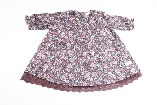 Floral dress from Newbie - Size 68 - Purple