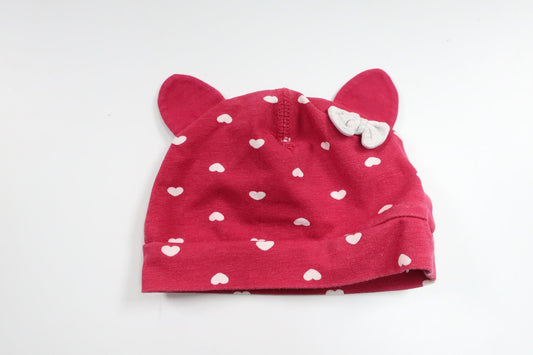 Hat with hearts from H&amp;M - Size 50 - Burgundy