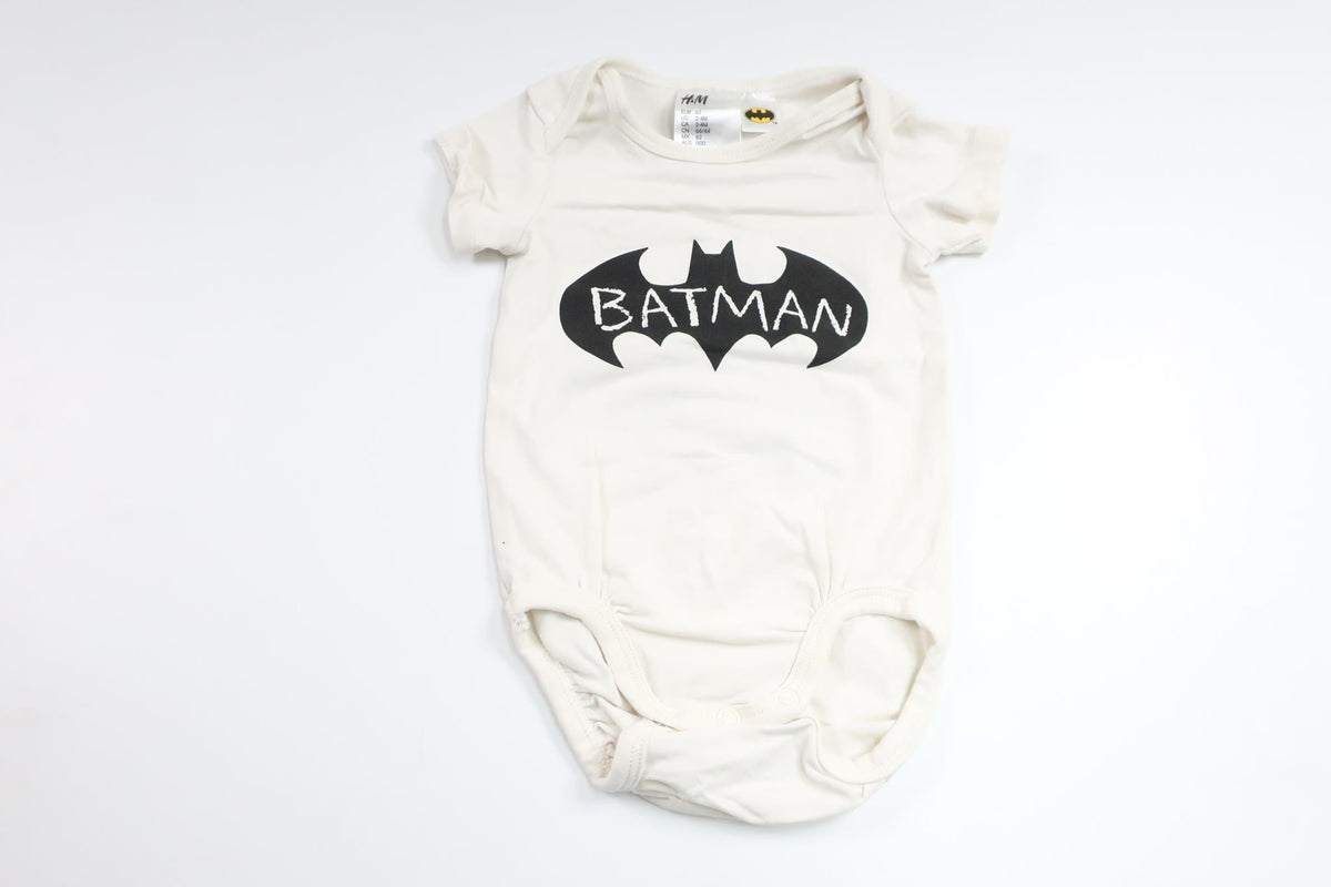 Bodysuit with Batman from H&M - Size 62 - White