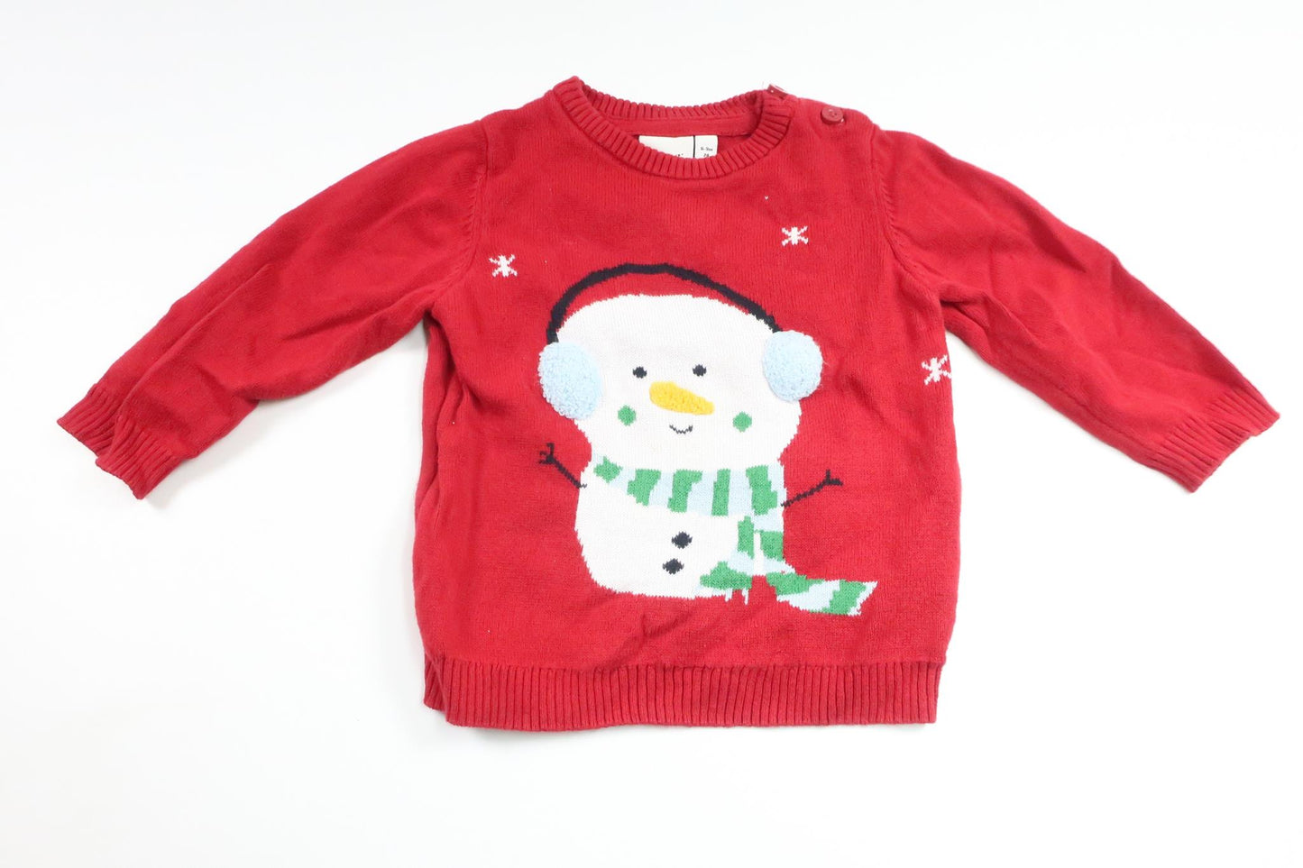 Knitted Christmas sweater from Name It - Size 74 - Red