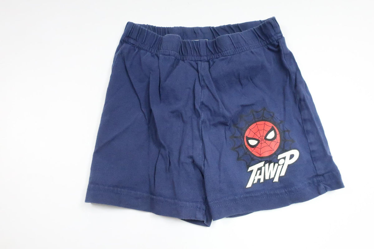 Pajama shorts with Spiderman from Marvel - Size 86/92 - Navy blue