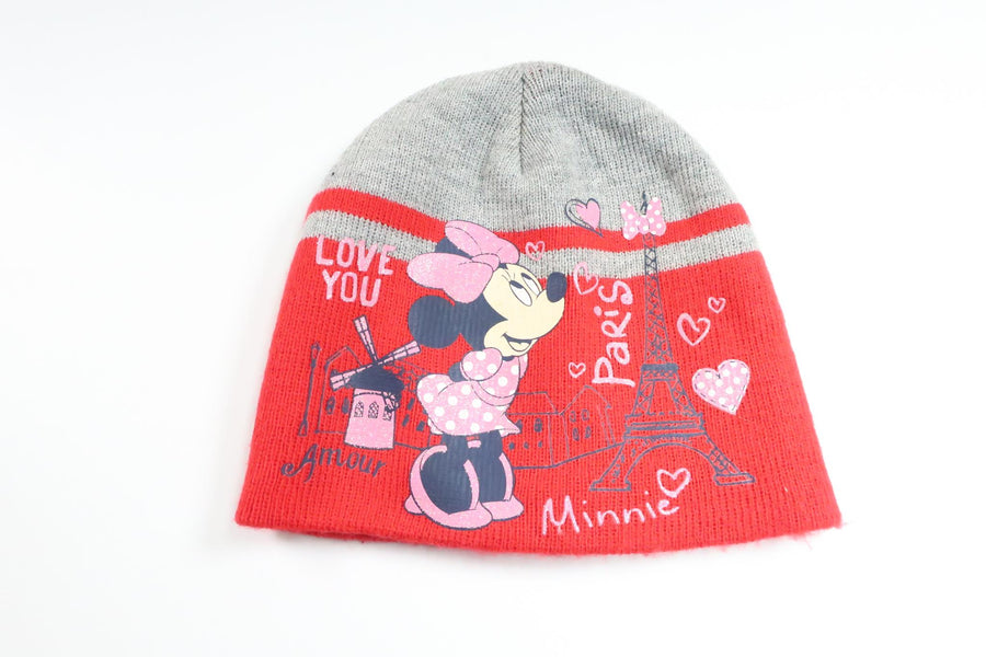 Striped hat with Minnie from Disney - Size 74/80 - Red