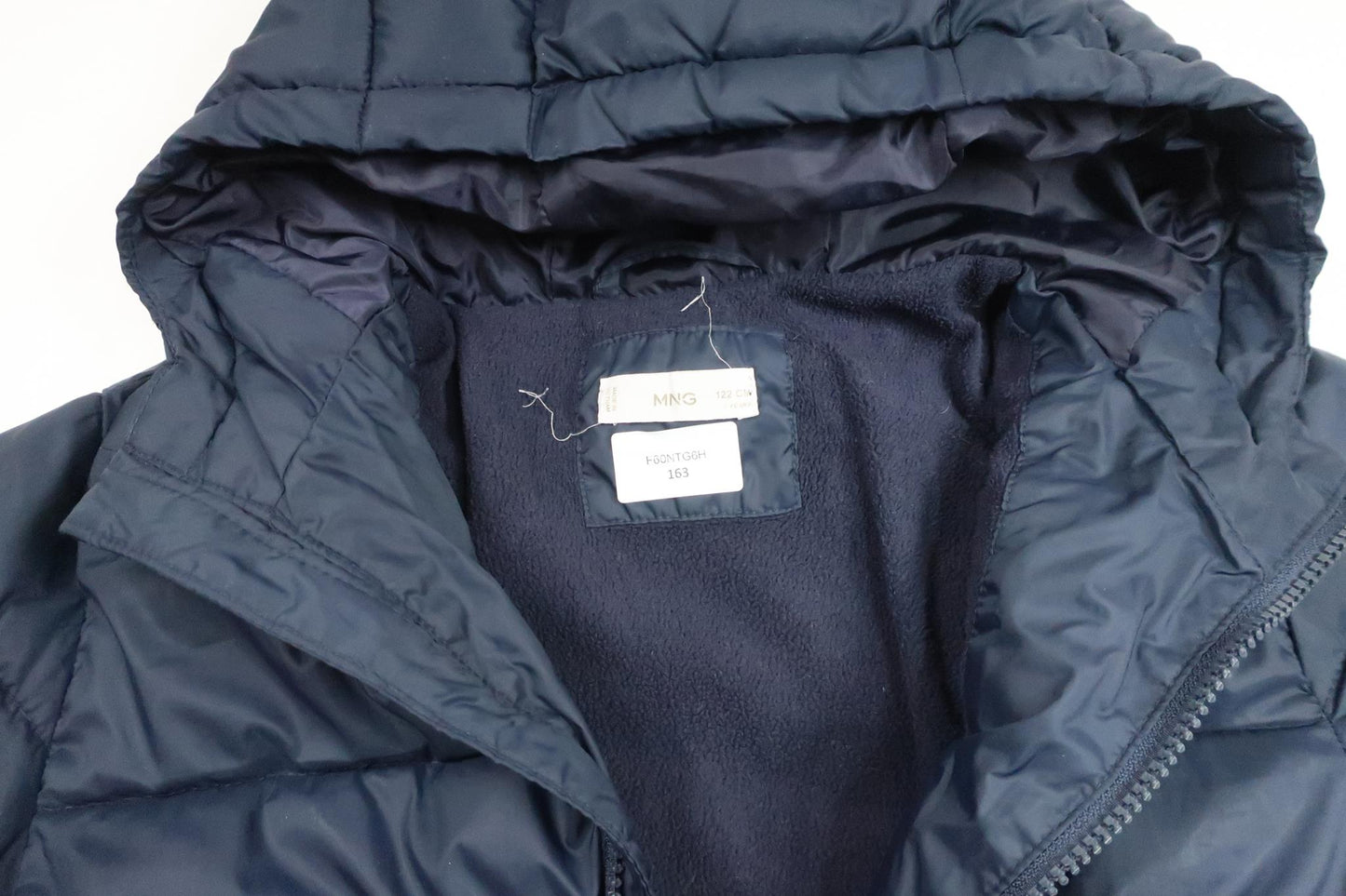Padded jacket from Mango Kids - Size 122 - Navy blue