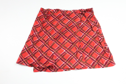 Checked skirt from Polarn o. Pyret - Size 116 - Red
