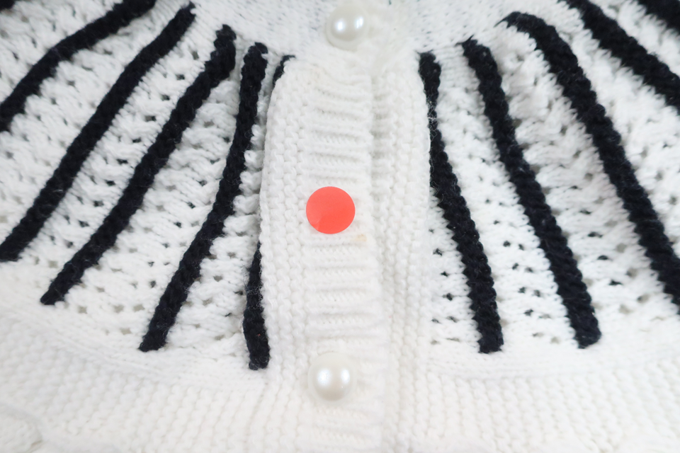 Knitted vest from Hemstickat - Size 80/86 - White